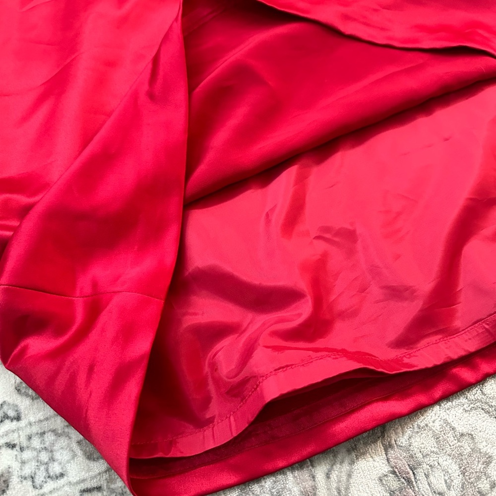 Talbots Vibrant Holiday Red Skirt - Picture 7 of 7